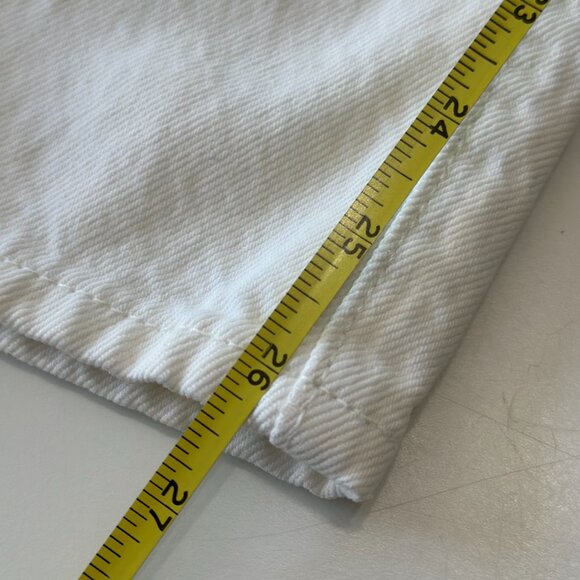 Levi's Jeans Womens 31 (31x26.5) White Denim Wedgie Straight Button Fly - Picture 5 of 5